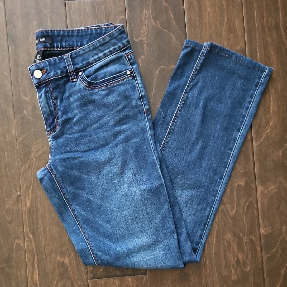White House Black Market Dark Blue Straight Leg Jeans